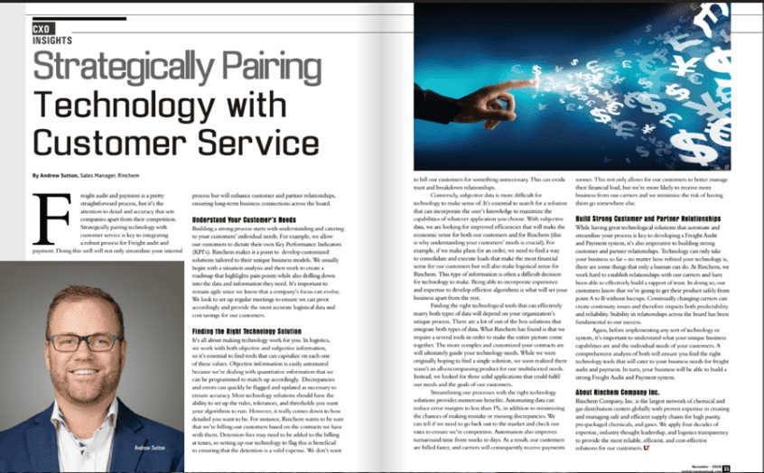 Article from Logistics Tech Outlook Magazine