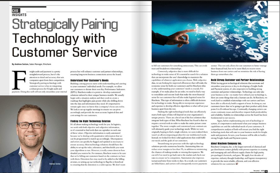 Featured image for “Freight Audit and Bill Pay Article: “Strategically Pairing Technology with Customer Service””