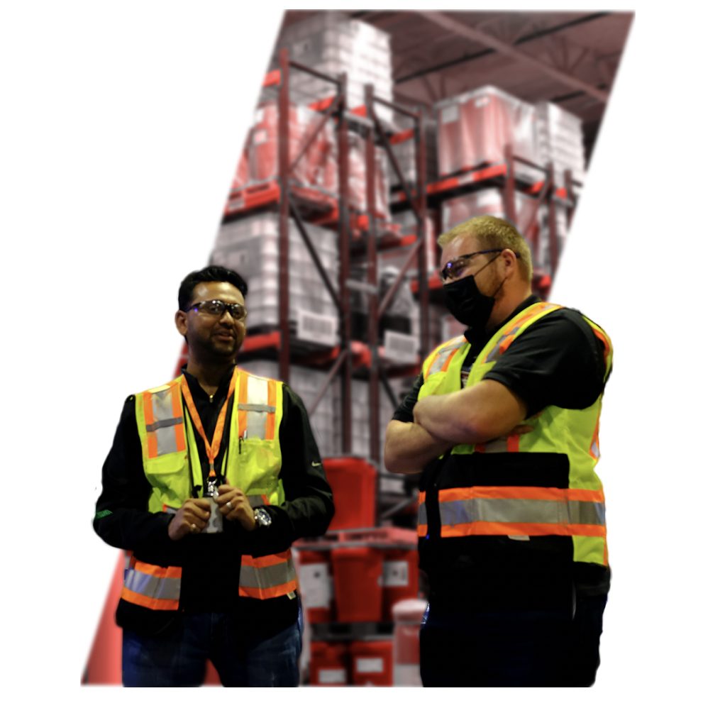 Image of safety managers for the importance of hazmat shipping safety