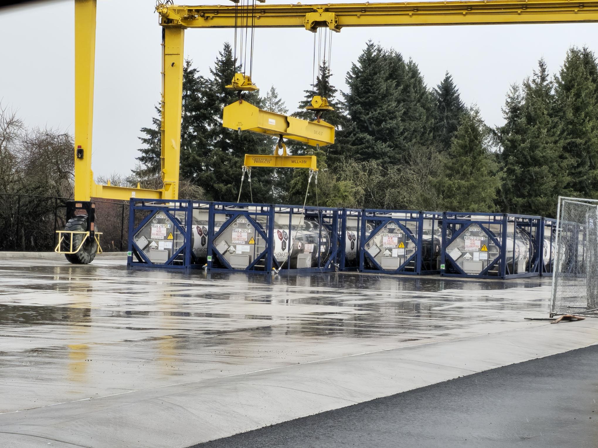 Image of Rinchem ISO Yard and ISO Tanks in Cornelius, Oregon