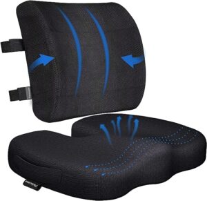seat cushion with lumbar support for truck drivers