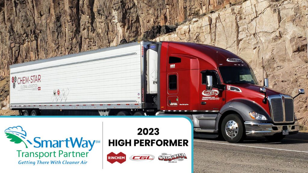 Rinchem truck, Smartway logo