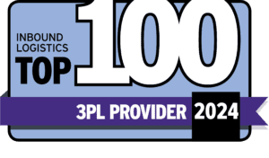Inbound Logistics Top 100 3PL Provider 2024 badge