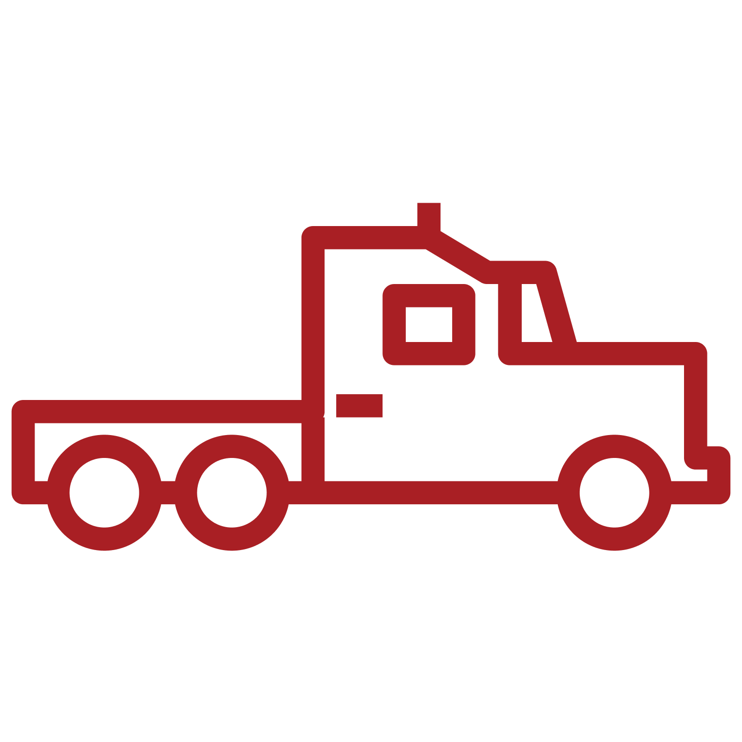 over the road truck icon