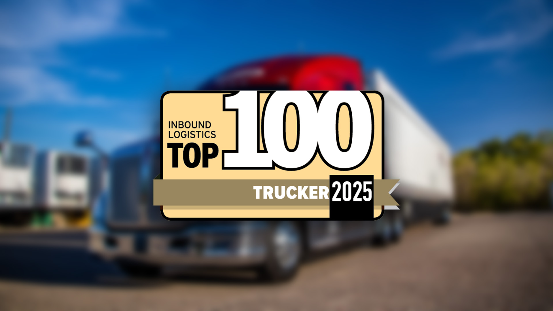Inbound Logistics Top 100 Trucker 2025 badge