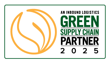 Inbound Logistics Green Supply Chain Partner badge for 2025