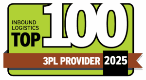 Inbound Logistics Top 100 3PL Provider badge for 2025