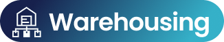 Warehousing icon with the text 'Warehousing'