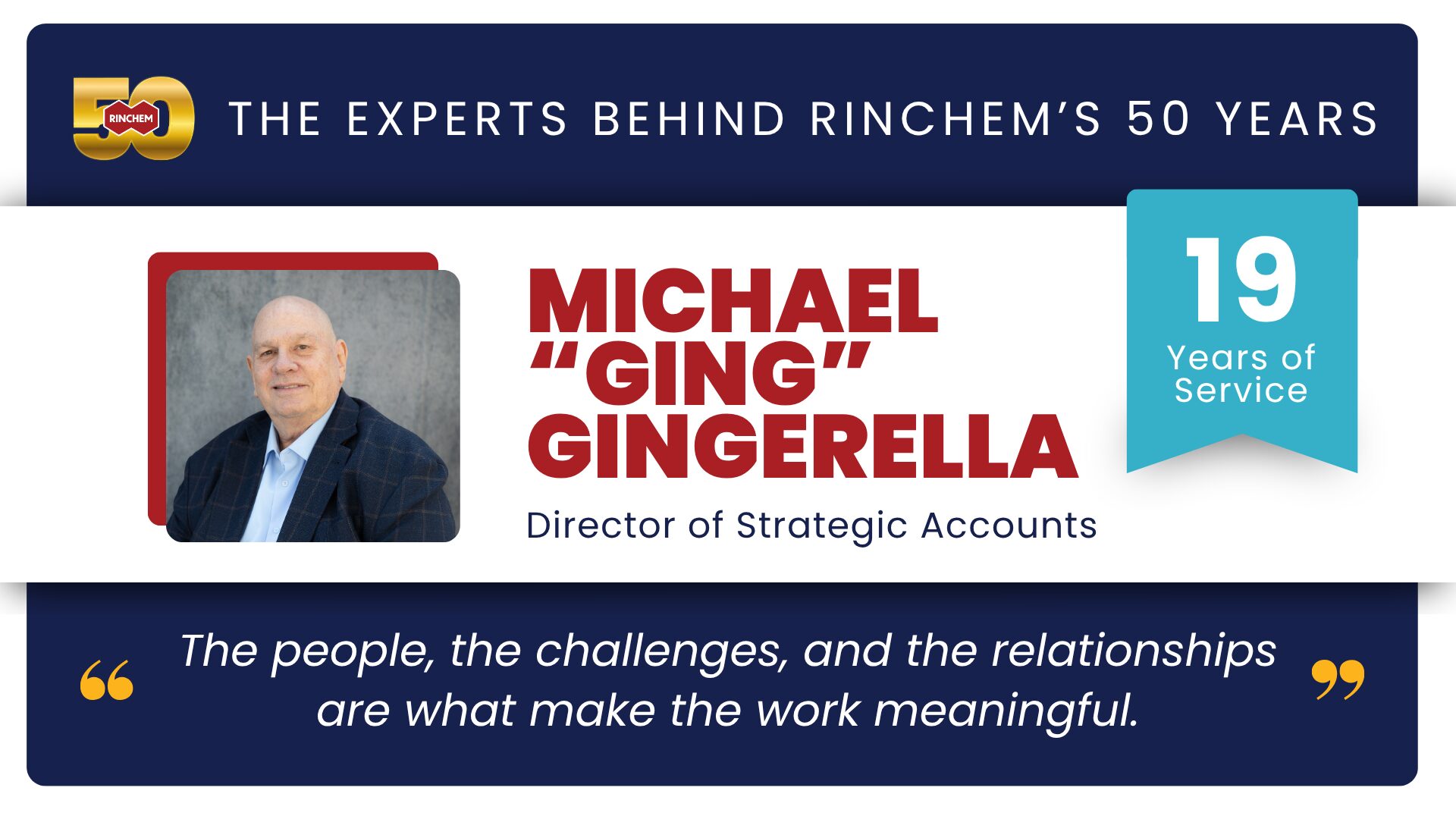 Featured image for “Tenured Employee Spotlight: Michael “Ging” Gingerella”