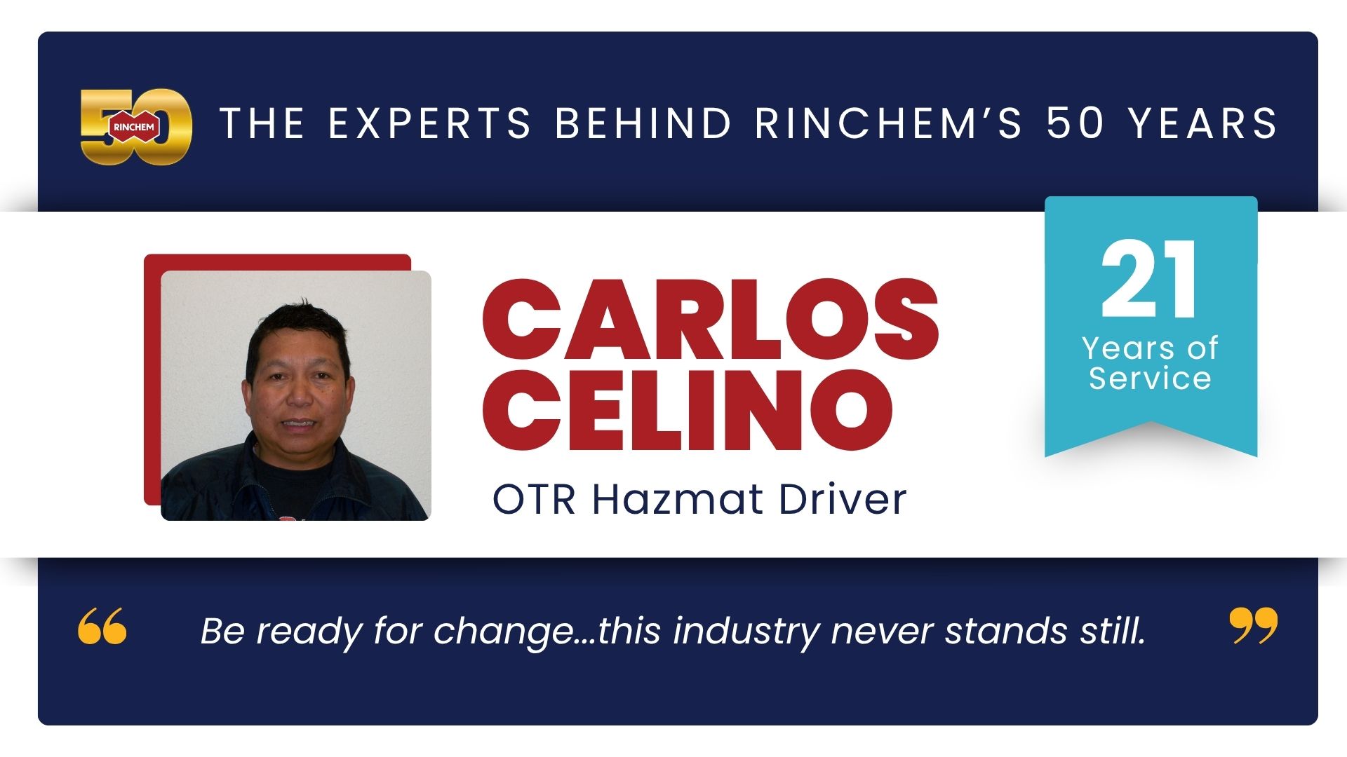 Featured image for “Tenured Employee Spotlight: Carlos Celino”